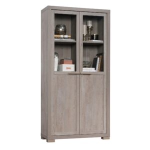 Sauder Manhattan Gate Storage Pantry Cabinet, L: 36.02" x W: 14.45" x H: 72.05", Mystic Oak Finish