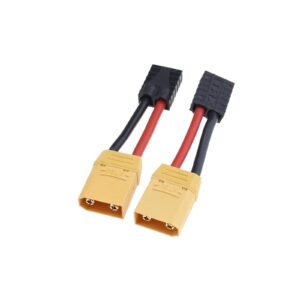 create idea 2pcs xt90 male to female connector adaptor plug 12awg with 8cm cable for rc uav car charger lipo battery connector