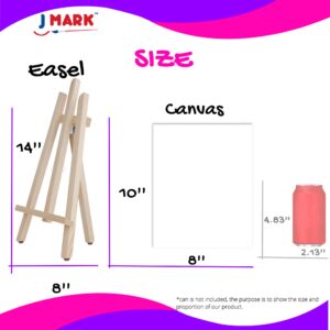 J MARK Pain Set for Kids – Acrylic Kids Painting Kit with Storage Bag, Washable Paints, Easel, Canvases, Brushes and More, Complete Kids Painting Set