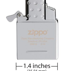 Zippo 65827 Butane Lighter Insert - Double Torch, 1.4"L x 0.5"W x 2.1"Th