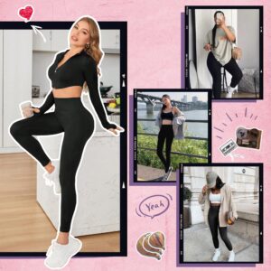 CAMPSNAIL 4 Pack High Waisted Leggings for Women - Soft Tummy Control Slimming Yoga Pants for Workout Running Reg & Plus Size