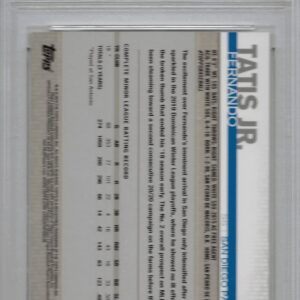 2019 Topps Complete Set Variation Baseball #410 Fernando Tatis Jr. Rookie Card Graded PSA 10 Gem Mint