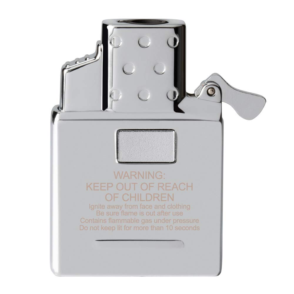 Zippo 65826 Butane Lighter Insert - Single Torch, Chrome