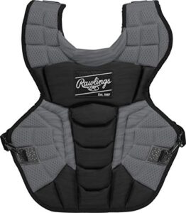 rawlings | velo 2.0 catcher's chest protector | baseball | adult - 17" | black/graphite