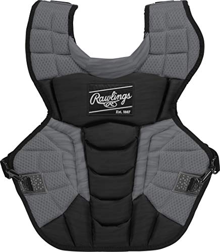 Rawlings | VELO 2.0 Catcher's Chest Protector | Baseball | Adult - 17" | Black/Graphite