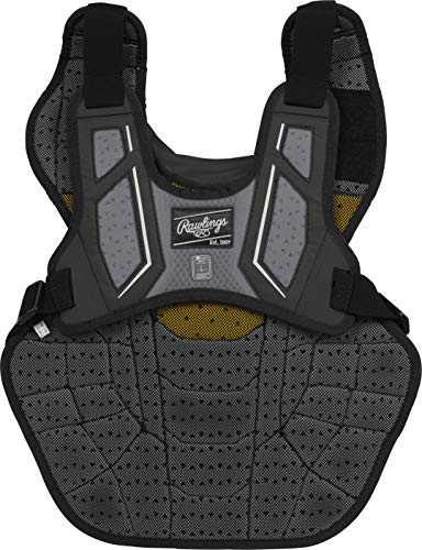 Rawlings | VELO 2.0 Catcher's Chest Protector | Baseball | Adult - 17" | Black/Graphite