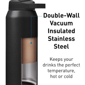 CamelBak Chute Mag 32oz Vacuum Insulated Stainless Steel Water Bottle, Black