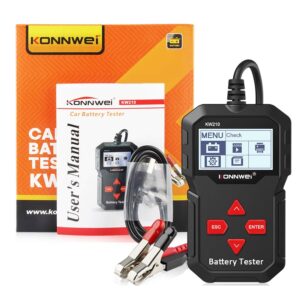 KONNWEI 12V Car Battery Tester 100-2000 CCA Load Tester Automotive Alternator Tester Battery Analyzer