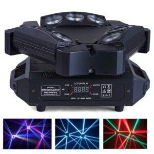 hsl moving head dj lights beam light rgb dj stage light dmx512 sound activated disco party pub wedding christmas stage lighting dj equipment