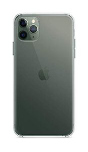 apple iphone 11 pro polycarbonate clear slim case - wireless charging compatible