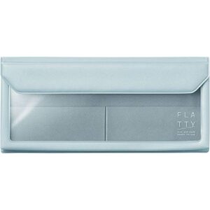 キングジム(kingjim) king jim flatty 5358 bag-in-bag case, pen case size, blue-gray