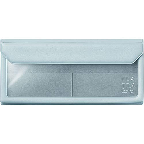 キングジム(Kingjim) KING JIM Flatty 5358 Bag-in-Bag Case, Pen Case Size, Blue-Gray