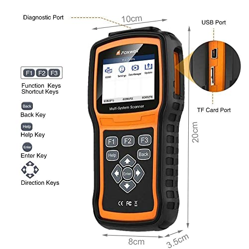 FOXWELL NT530 for Porsche 997 Multi-System OBD2 Diagnostic Scanner SRS ABS DPF EPB Airbag TPMS Battery Reset