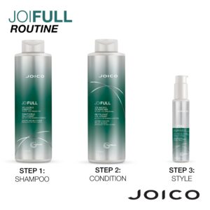 Joico JoiFULL Volumizing Shampoo | For Fine, Thin Hair | Add Instant Body | Long-Lasting Fullness | For Thicker Bouncier Hair | Boost Shine | With Lotus Flower & Bamboo Extract | 33.8 Fl Oz