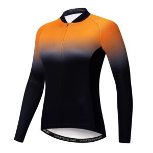 cycling jersey women's long sleeve bike jacket biking shirt bicycle clothing