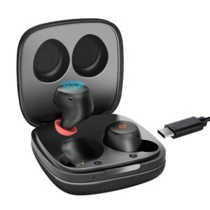 dyplay wireless earbuds bluetooth 5.0 true wireless headphones in-ear stereo usb-c quick charge waterproof tws wireless earbuds with aptx 3d stereo sound,single mode touch control and cvc 6.0 mic