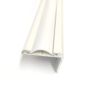 QPN White Vinyl 7/8" Insert Molding Trim Screw Cover RV Camper Travel Trailer (50 ft, White)