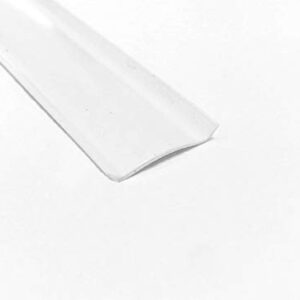 QPN White Vinyl 7/8" Insert Molding Trim Screw Cover RV Camper Travel Trailer (50 ft, White)