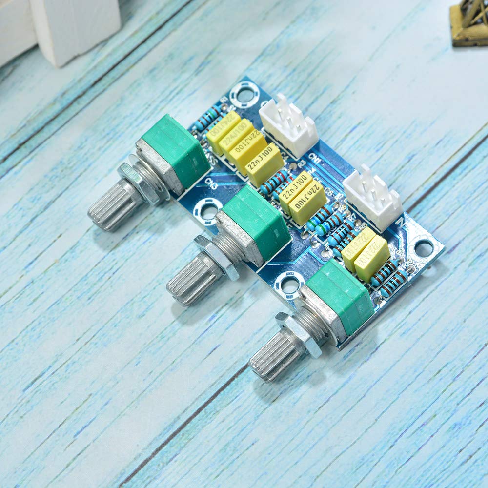 Comimark 1Pcs XH-M802 Passive Tone Volume Bass Treble Control Board Preamplifier Module