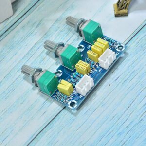 Comimark 1Pcs XH-M802 Passive Tone Volume Bass Treble Control Board Preamplifier Module