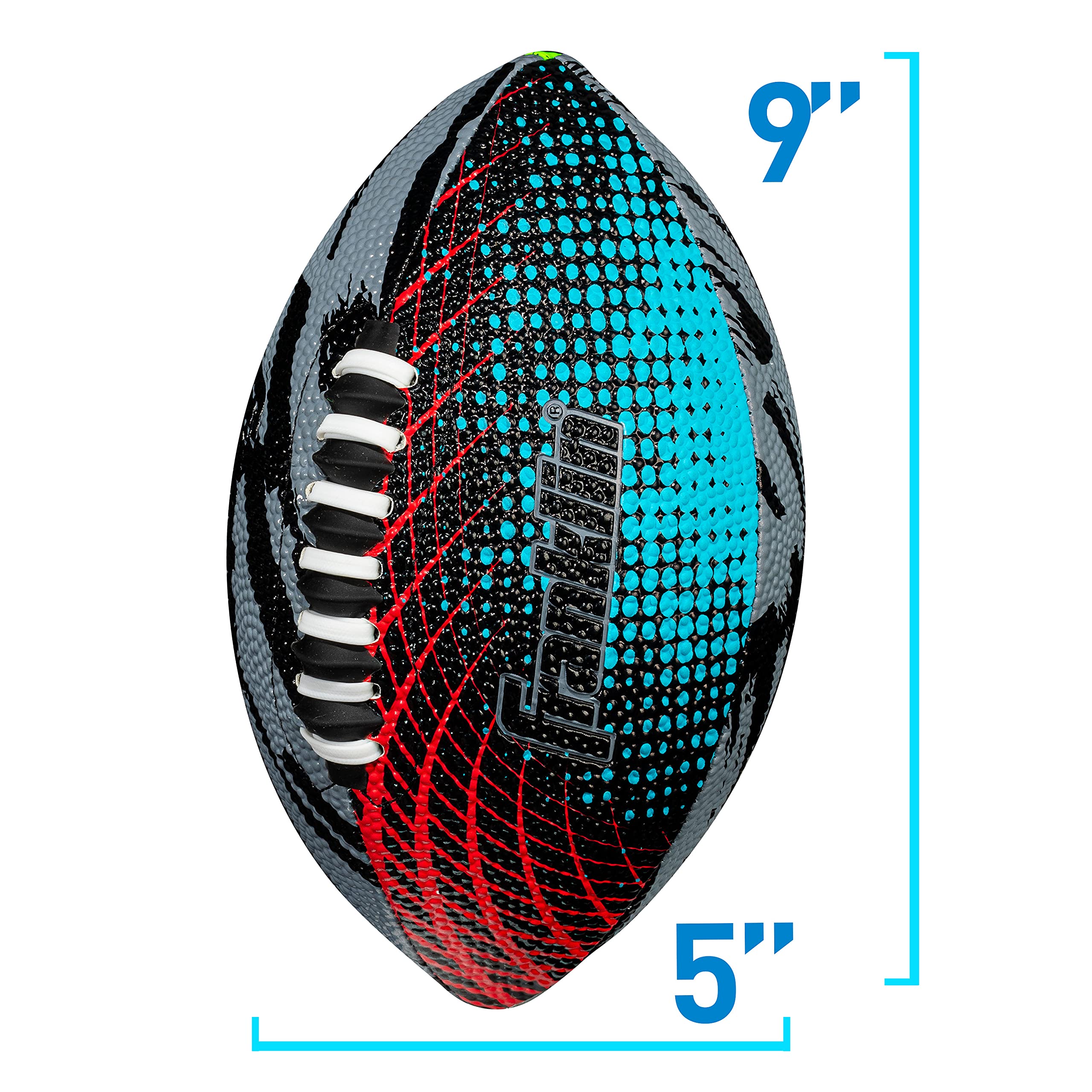 Franklin Sports Mystic Mini Football - Kids Mini Sized Football - Soft Foam Cover - Extra Grip Laces - Perfect for Kids - Air Pump Included