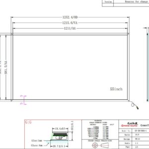 GreenTouch 55 Inch 16 Points Multi-Touch Infrared Touch Frame IR Touch Panel 55 Inches Infrared Touch Overlay USB Driver Free HID Compatible…