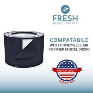 Honeywell True HEPA Air Purifier 50250-S Compatible Air Purifier Pre Filter Deodorizes Air and Removes Odors With Activated Carbon and Zeolite To Extend Air Filter Life (1pack)