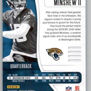 2019 Absolute #162 Gardner Minshew II RC Rookie Jacksonville Jaguars NFL Football Trading Card