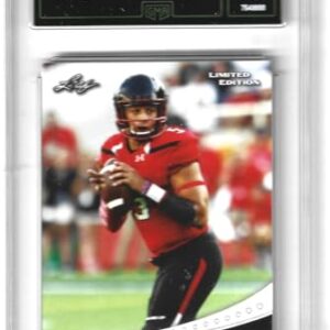 2017 PAT MAHOMES LEAF LIMITED EDITION ROOKIE CARD #13 GRADED GEM MINT 10 CHIEFS SUPERSTAR