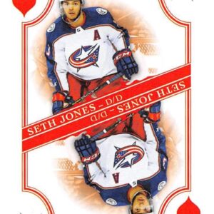 2019-20 O-Pee-Chee Playing Cards Hockey #5-HEARTS Seth Jones Columbus Blue Jackets Official NHL Trading Card From OPC Upper Deck