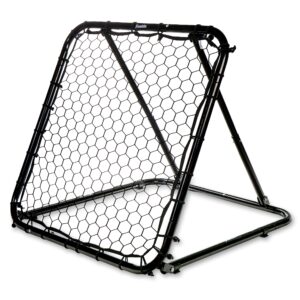 franklin sports basketball pass back rebounder net - multi-sport training rebound screen - perfect for passing and shooting practice - 3' x 3', black (92499x)