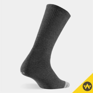 WANDER Men's Cushion Crew Socks 6 Pairs Athletic Running 12-15 Socks Men Cotton Sport Wicking Work