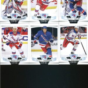 2019-20 O-Pee-Chee Hockey New York Rangers Team Set of 15 Cards: Chris Kreider(#21), Henrik Lundqvist(#58), Neal Pionk(#67), Vladislav Namestnikov(#77), Marc Staal(#118), Ryan Strome(#140), Filip Chytil(#179), Lias Andersson(#197), Pavel Buchnevich(#199),