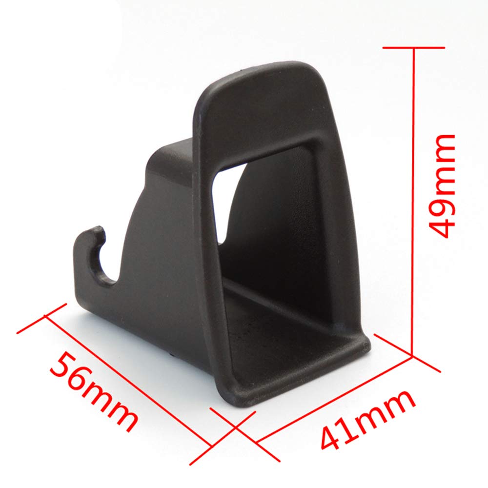 Carrfan 2pcs Car Child Seat ISOFIX Interface Buckle, Black Fixed Guide Groove