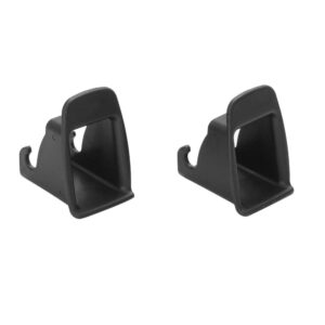 Carrfan 2pcs Car Child Seat ISOFIX Interface Buckle, Black Fixed Guide Groove