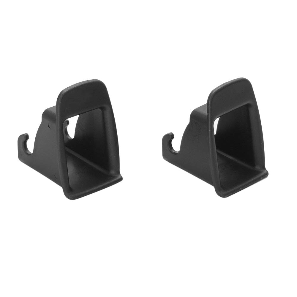 Carrfan 2pcs Car Child Seat ISOFIX Interface Buckle, Black Fixed Guide Groove