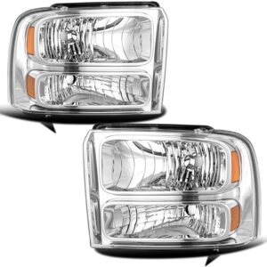 bryght headlight assembly fit for 2005 to 2007 ford f250 f350 f450 f550 super duty / 2005 ford excursion driver and passenger side