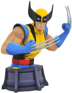 marvel animated x-men: wolverine resin bust, multicolor, 6 inches