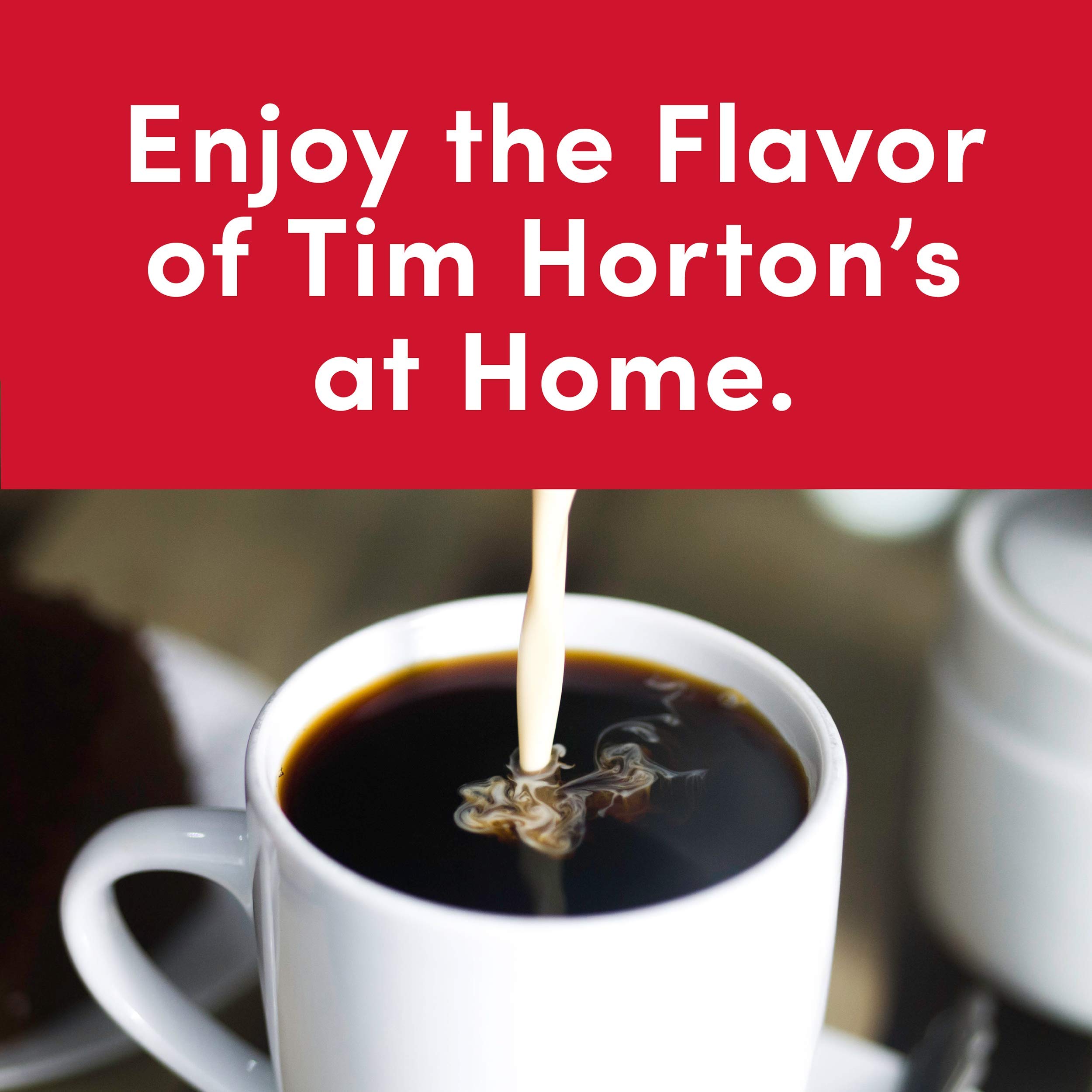 Tim Hortons Original Blend, Medium Roast Coffee, Single-Serve K-Cup Pods Compatible with Keurig Brewers, 96ct K-Cups, Red