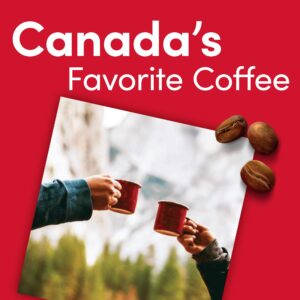 Tim Hortons Original Blend, Medium Roast Coffee, Single-Serve K-Cup Pods Compatible with Keurig Brewers, 96ct K-Cups, Red