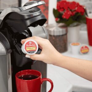 Tim Hortons Original Blend, Medium Roast Coffee, Single-Serve K-Cup Pods Compatible with Keurig Brewers, 96ct K-Cups, Red