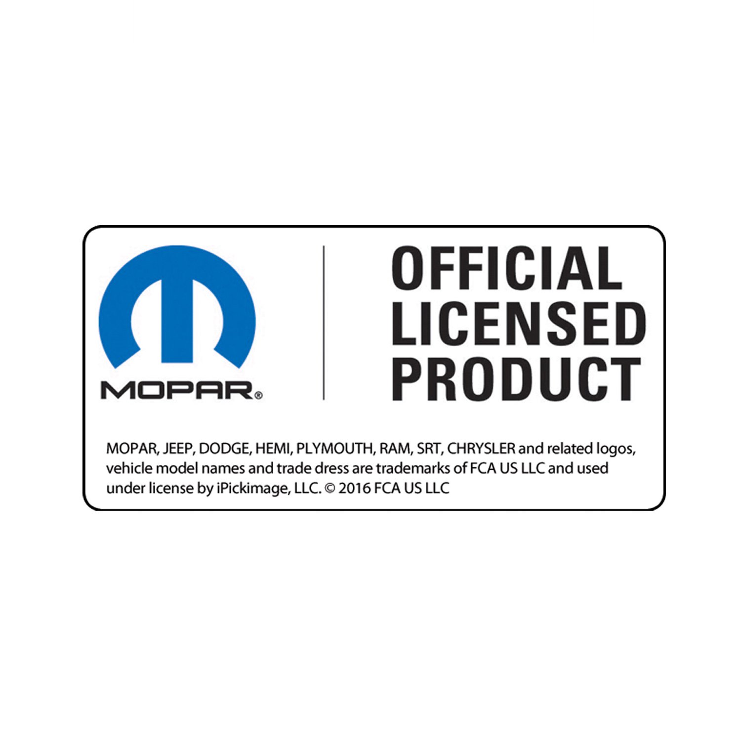 iPick Image, Compatible with - Mopar Logo UV Graphic Carbon Fiber Look Metal Face-Plate on ABS Plastic 2 Tow Hitch Cover