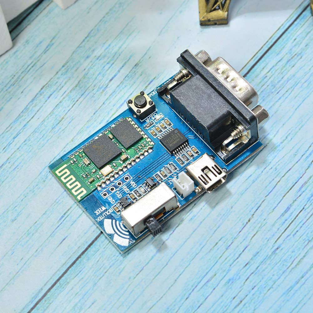 Comimark 1Pcs RS232 Bluetooth Serial Adapter Communication Master-Slave Module 5v Mini USB