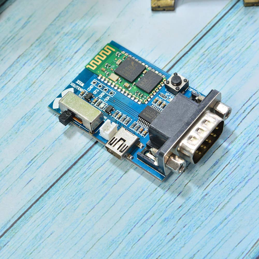 Comimark 1Pcs RS232 Bluetooth Serial Adapter Communication Master-Slave Module 5v Mini USB