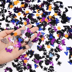 DIYASY 3000 Pcs Halloween Confetti Glitter,Confetti Sprinkles Bats Spider Pumpkin Table Scatter for Halloween Table Decorations