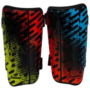 Franklin Sports Super Light Pro-Flex Shin Guard - Small, Red/Blue