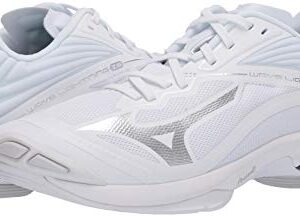 Mizuno Wave Lightning Z6 Womens Volleyball Shoe, White, 10