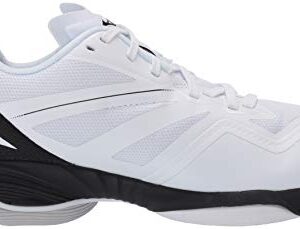 Mizuno Wave Lightning Z6 Womens Volleyball Shoe, White/Black, 10.5