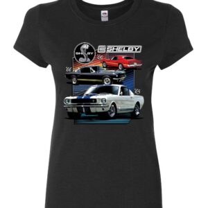 Ford Mustang Shelby GT350 GT500 Women's T-Shirt American Muscle Cars Shirt Black Medium