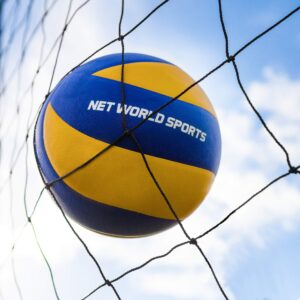 Net World Sports Competition Volleyball Nets | FIVB Regulation Volleyball Nets for Tournaments (28ft (Beach))